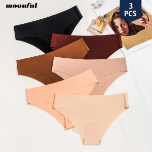 3 Pcs Set Seamless Panties for Women Bre...