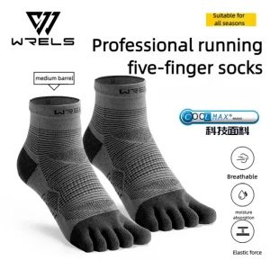 WRELS Coolmax Sports Socks Comfy Elastic...