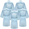 Princess Sweet 15 Years Girl Birthday Party Robes Quinceanera Robe Mis XV Bathrobe Silkly Nightgown