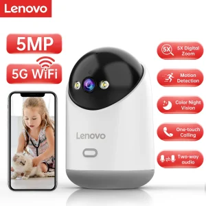 Lenovo 5MP WiFi Camera Smart Home Indoor...