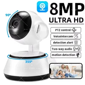 8MP 4K Smart Mini WiFi IP Camera Wireles...