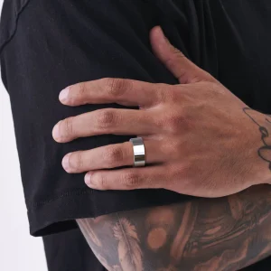 Basic 8mm Wedding Bands for Men, Male Cl...