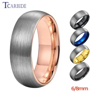 6mm 8mm Tungsten Engagement Ring For Wom...