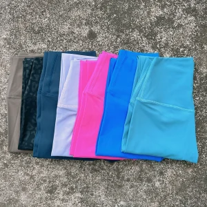Solid Color High Waist Yoga Legging soft...