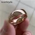 Classic Rose Gold Color Tungsten Wedding...