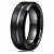 Fashion 8mm Men’s Black Tungsten W...