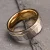 8MM Hammered tungsten carbide ring Men&#...